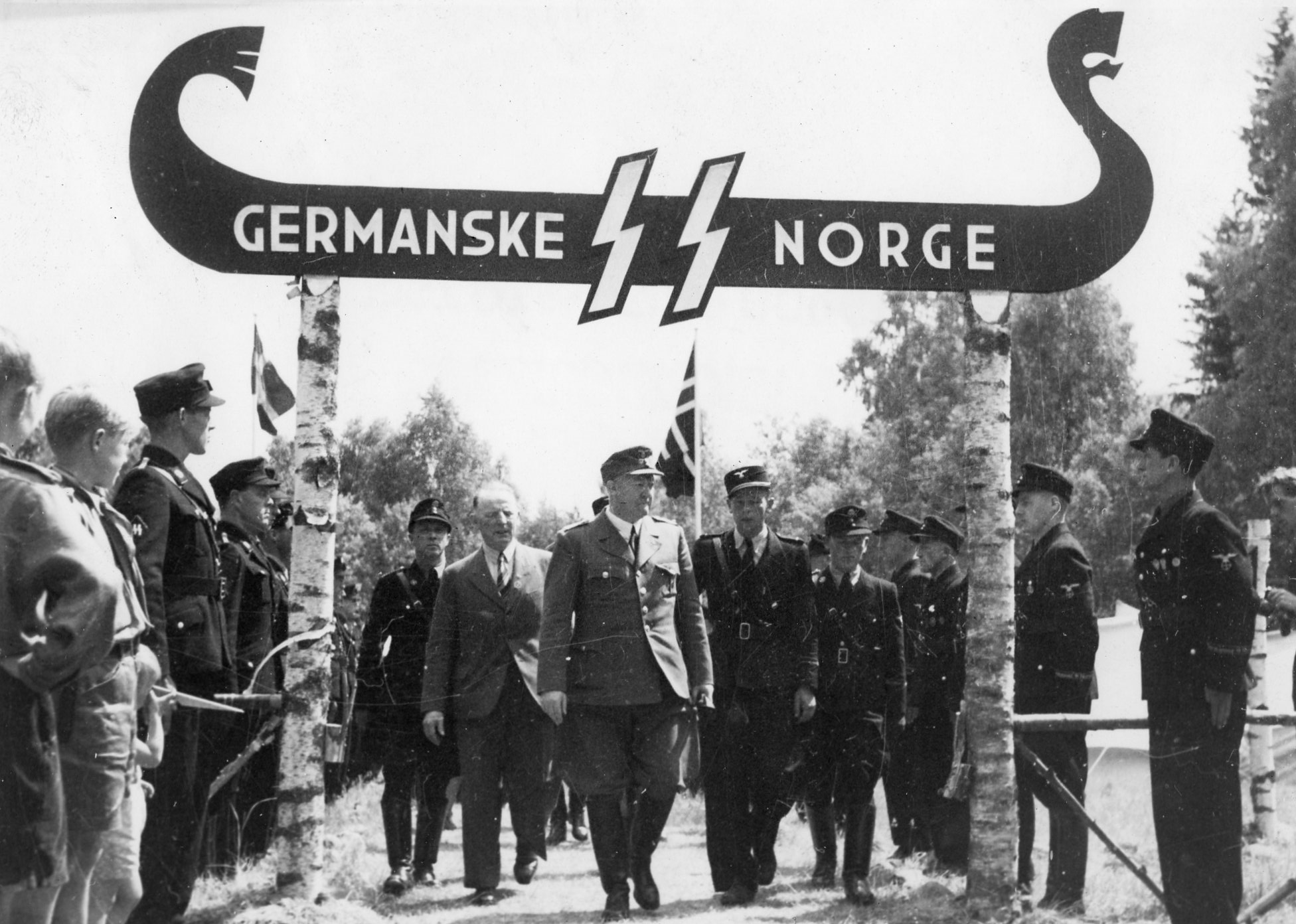 Borrestevnet 1943 Germanske SS Norge  Foto Riksarkivet